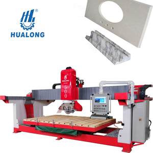 Hualong Machinery HSNC-500 Máquina de corte de pedra de ponte totalmente automática com função de fresagem de bancada