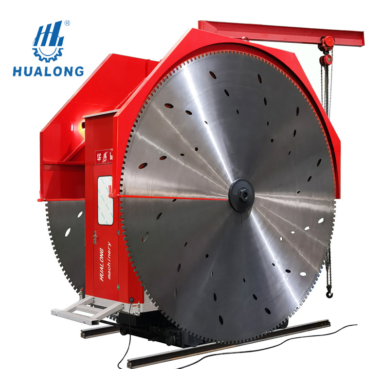 Hualong Stone Machinery Super Alta Eficiência Baixo Custo 2 Lâminas Granito Bloco Pedreira Máquina E Economia de Energia Nova Máquina Bloco Natural 2QYK-4600