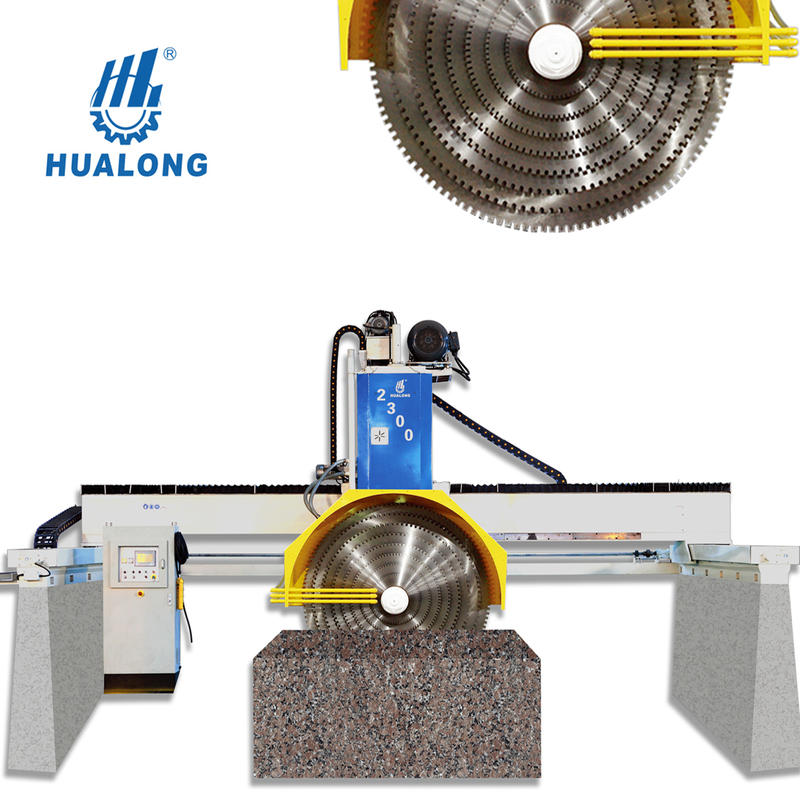 Máquinas HUALONG Granito Bloco Multilâminas Cortador Mármore Pedra Serra Máquina de Corte à Venda HLQH-2500