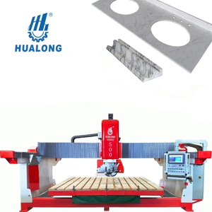 HSNC-500 máquina de corte de ponte de 4 eixos para bancada de cozinha processamento de bancada de granito mármore quartzo pedra máquina de corte CNC Router