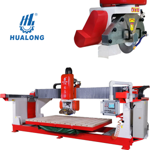 Hualong HLSQ-650 máquina automática de polimento de pedra cnc ponte serra máquina de corte de laje de granito para venda